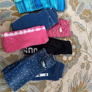 Cat & Jack Kids Leggings - Blue, Pink, Black